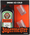 Jagermeister gift box with 2 glasses